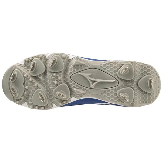 9-Spike Swift 8 Low Women's Metal Softball Cleat - White/Royal