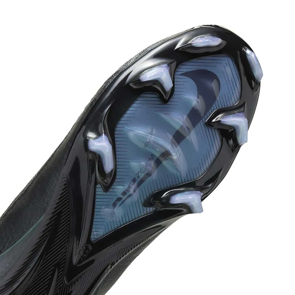 All Gender Mercurial Vapor 16 Elite FG Low-Top Soccer Cleats - Black/Black-Deep Jungle - Regular (D)