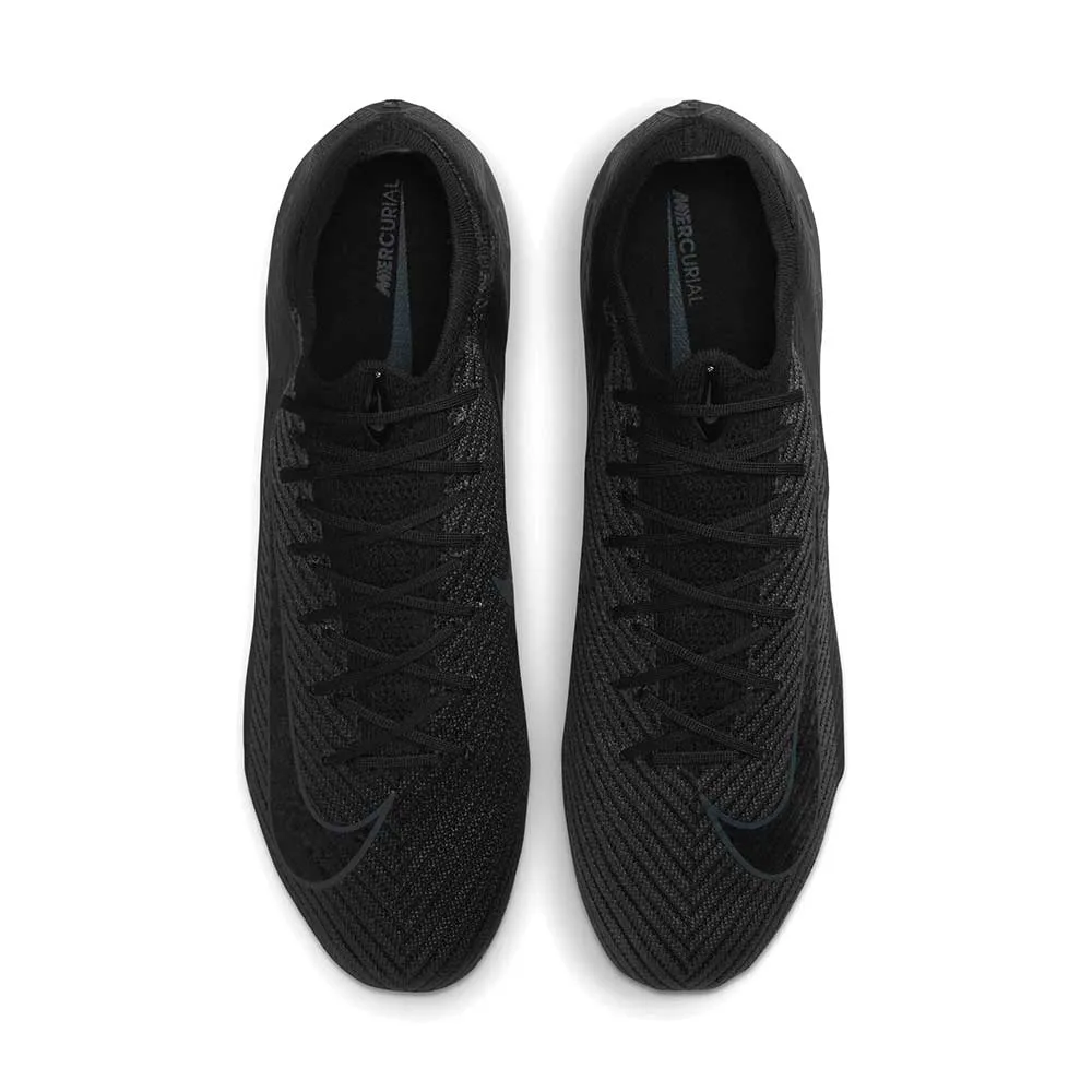 All Gender Mercurial Vapor 16 Elite FG Low-Top Soccer Cleats - Black/Black-Deep Jungle - Regular (D)