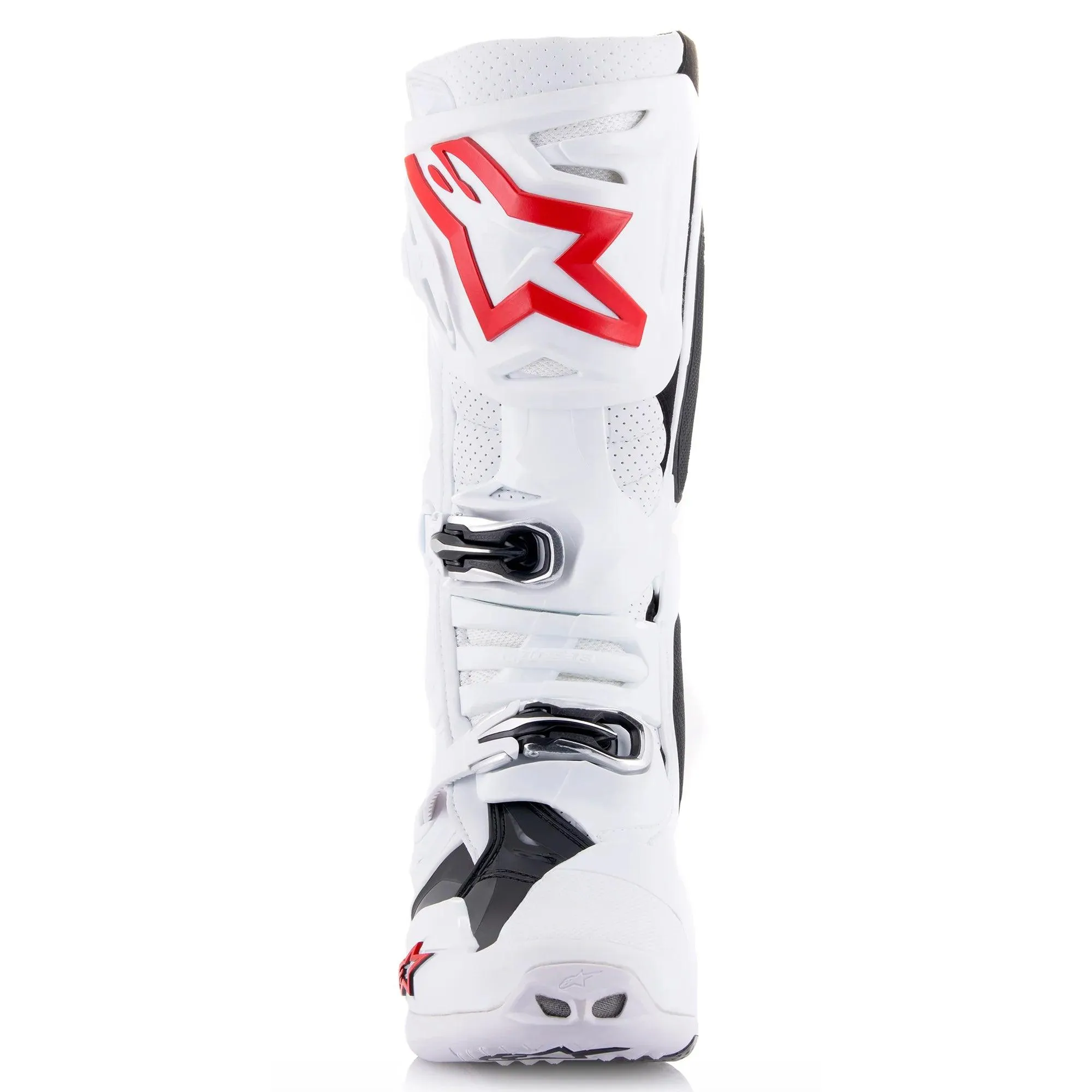 Alpinestars Tech 10 Supervented Boots - White/Bright Red