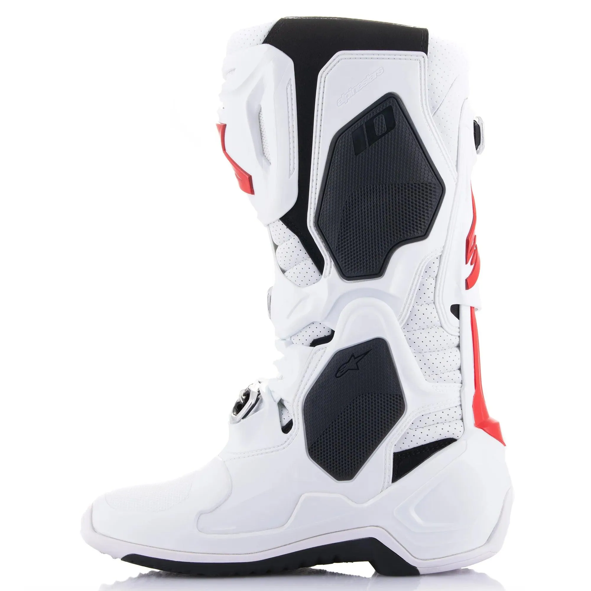 Alpinestars Tech 10 Supervented Boots - White/Bright Red