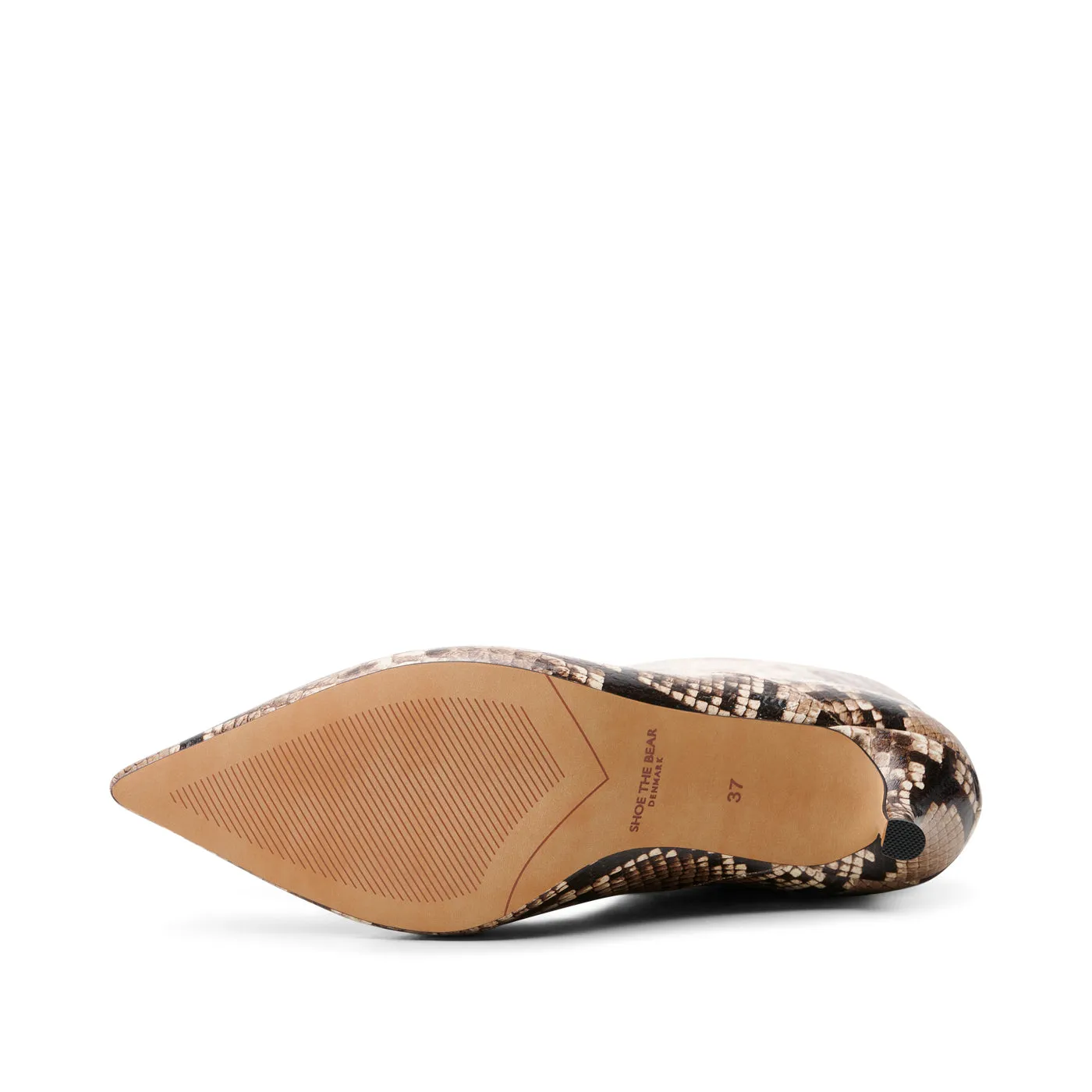 Amia støvlet læder - BEIGE