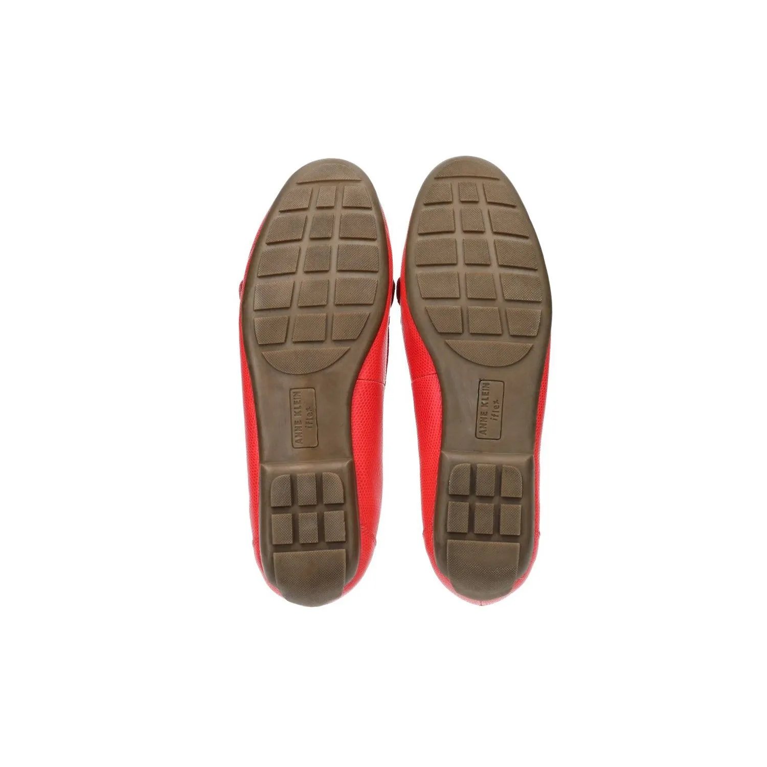 Anne Klein Okey Loafers Leather Red Colour For Women