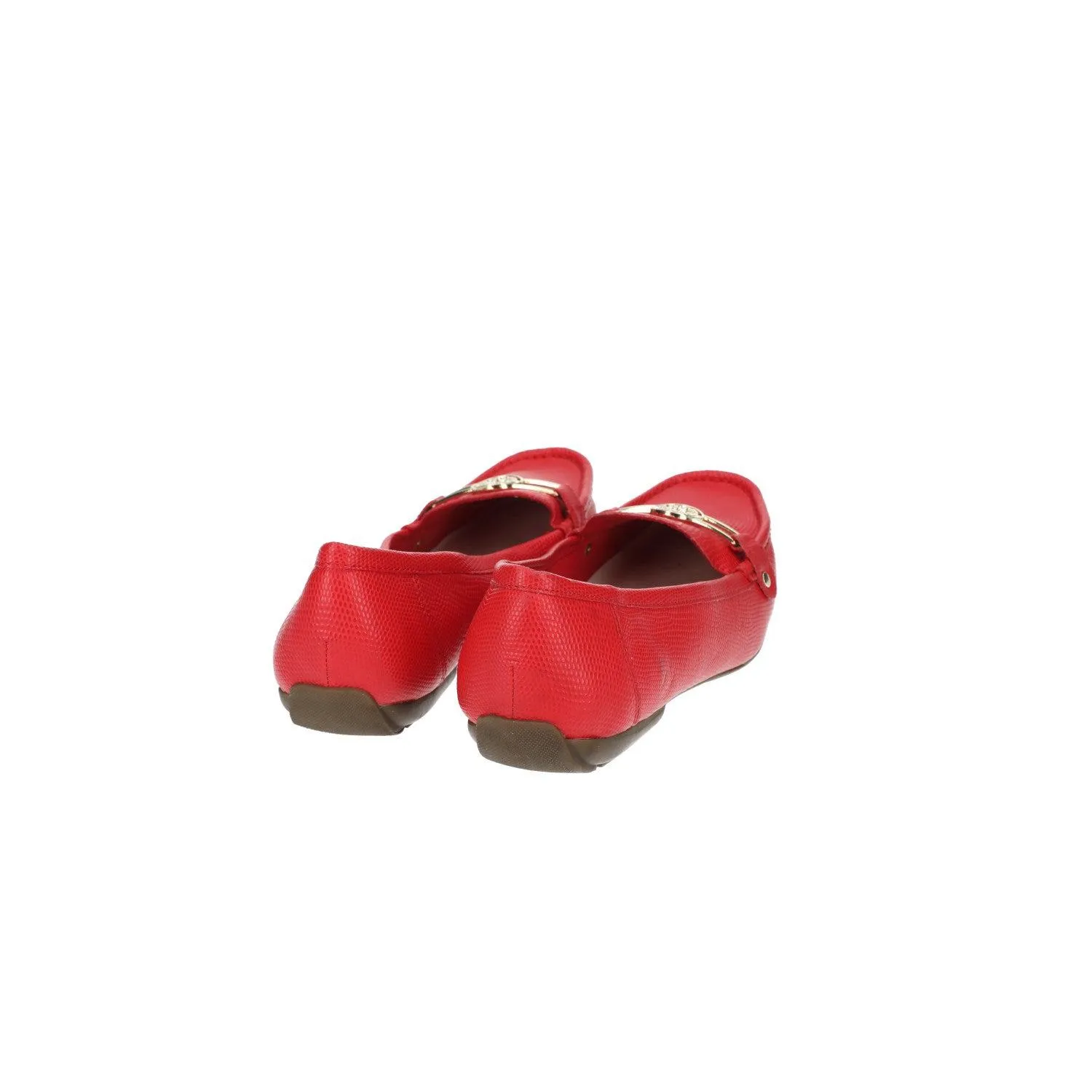 Anne Klein Okey Loafers Leather Red Colour For Women