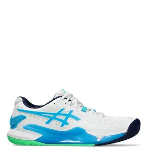 ASICS GEL-RESOLUTION 9 WOMEN'S (WHITE/DIGITAL AQUA)