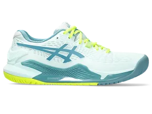 Asics Gel Resolution 9 Women's Wide Tennis Shoes Soothing Sea/Gris Blue