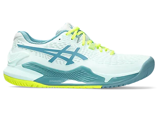 Asics Gel Resolution 9 Women's Wide Tennis Shoes Soothing Sea/Gris Blue