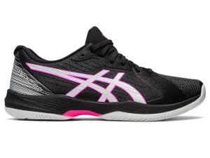 Asics Men's SOLUTION SWIFT FF Tennis Shoes in Black/Hot Pink