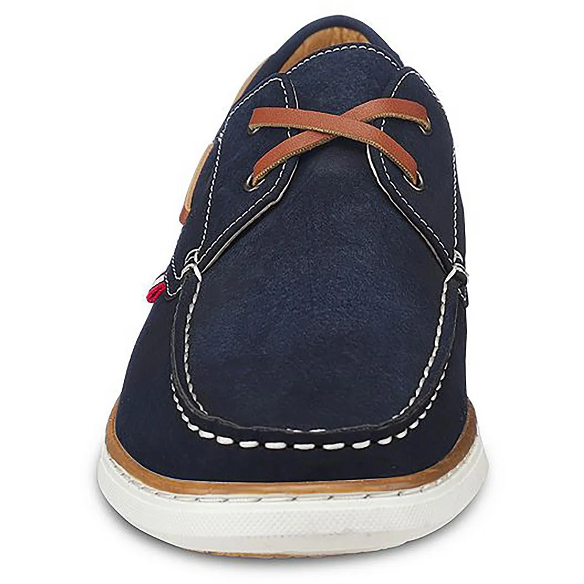 Aston Marc Mens HARBOR Faux Leather Lace up Boat Shoes