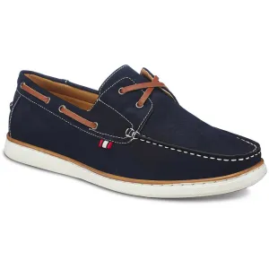 Aston Marc Mens HARBOR Faux Leather Lace up Boat Shoes