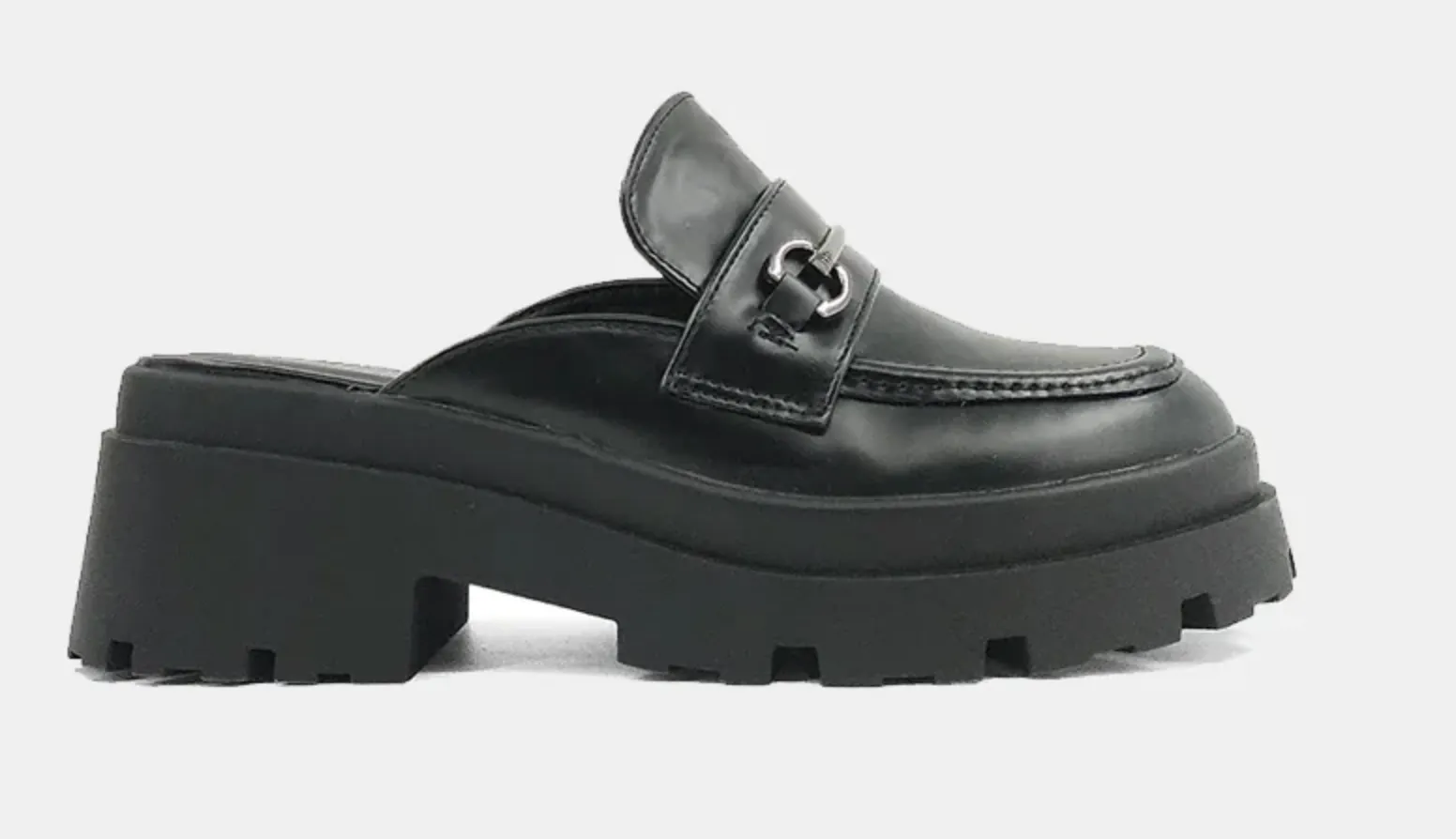 Audra Mule Loafers- Black