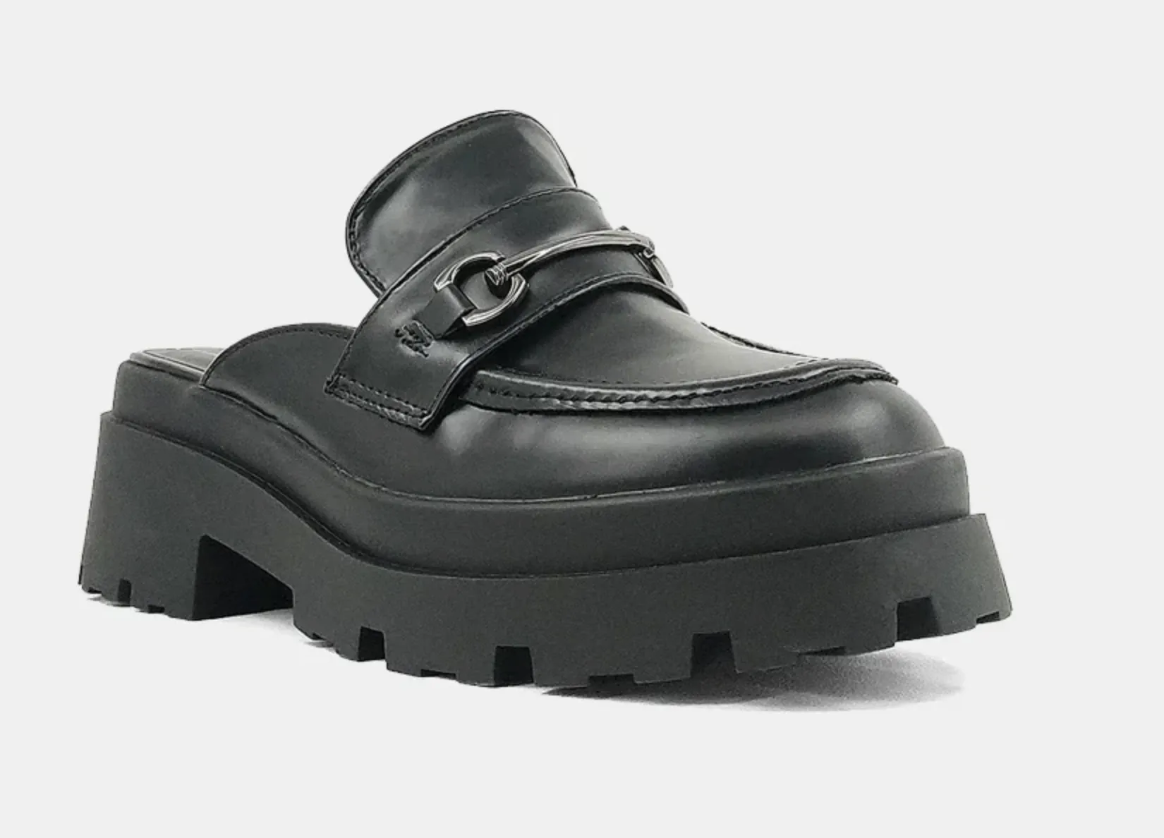 Audra Mule Loafers- Black