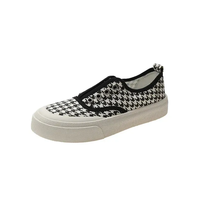 Ava - Leopard Print Slip-on Canvas Loafers for Women