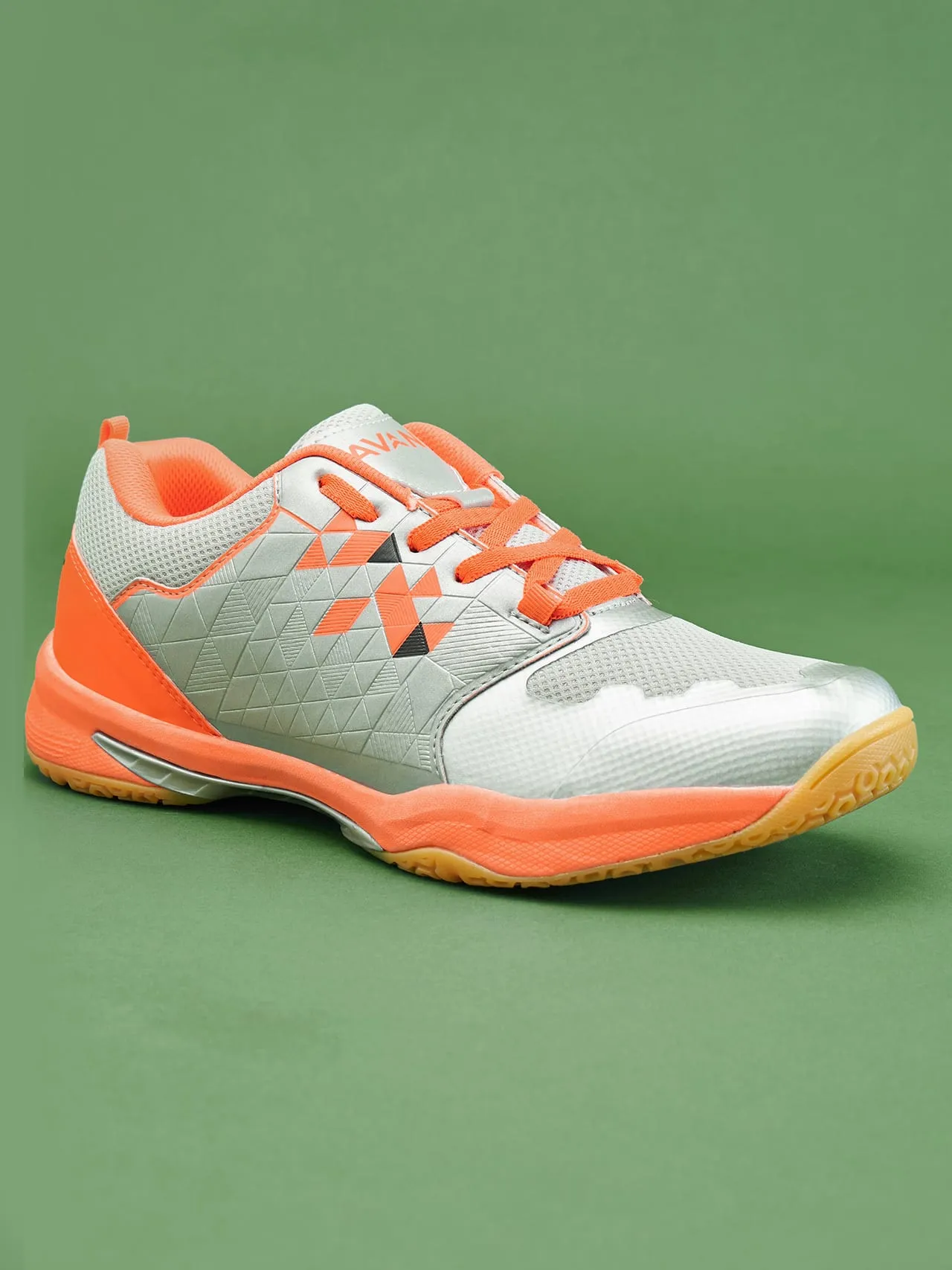 Avant Men's FluidX 2.0 Badminton Shoes-Grey/Orange