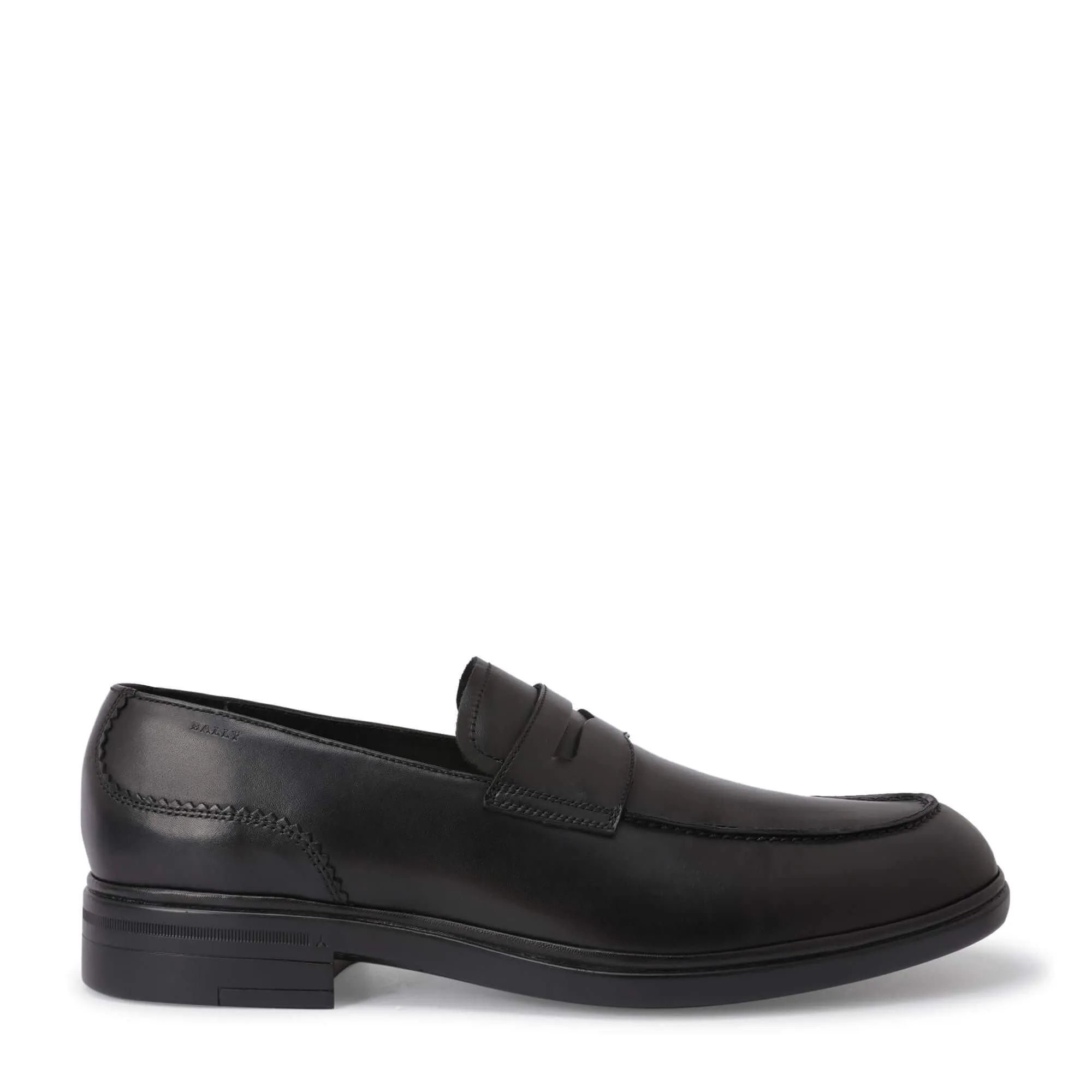 Bally Neffer Men's 6231383 Black Leather Loafers US 12 MSRP $560