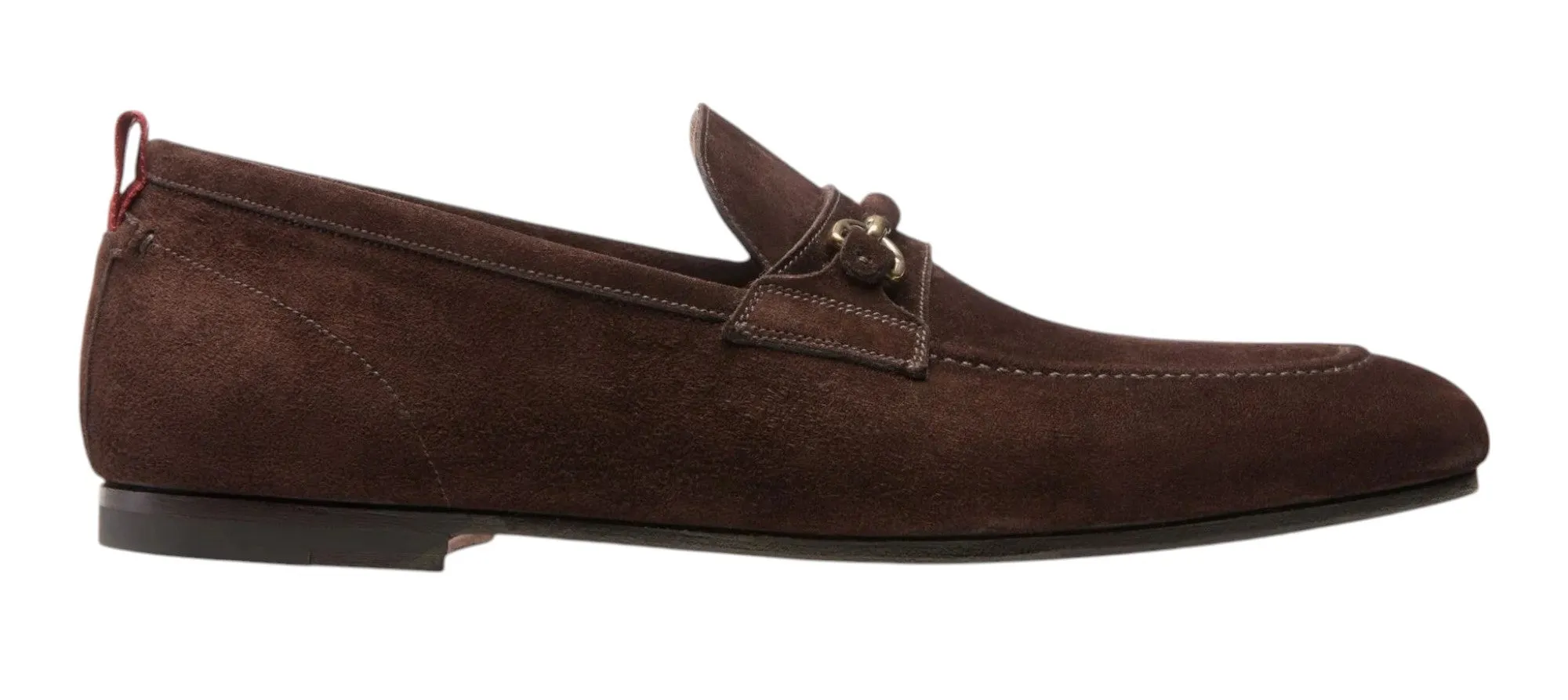 Bally Plintor 6216733 Men's Coffee Suede Leather Loafers Size 8 MSRP $600