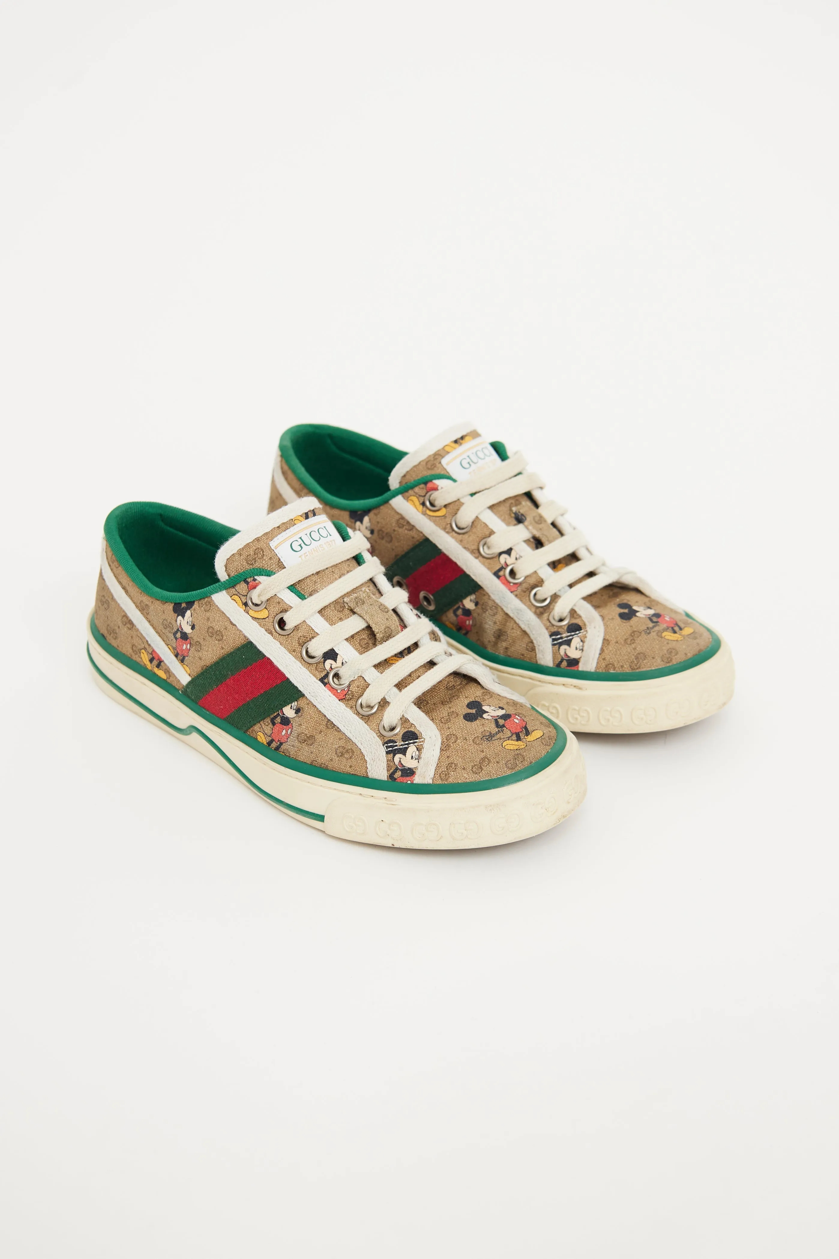 Beige Mickey Web Tennis 1977 Sneaker