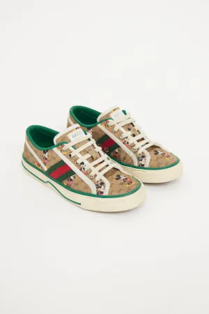 Beige Mickey Web Tennis 1977 Sneaker