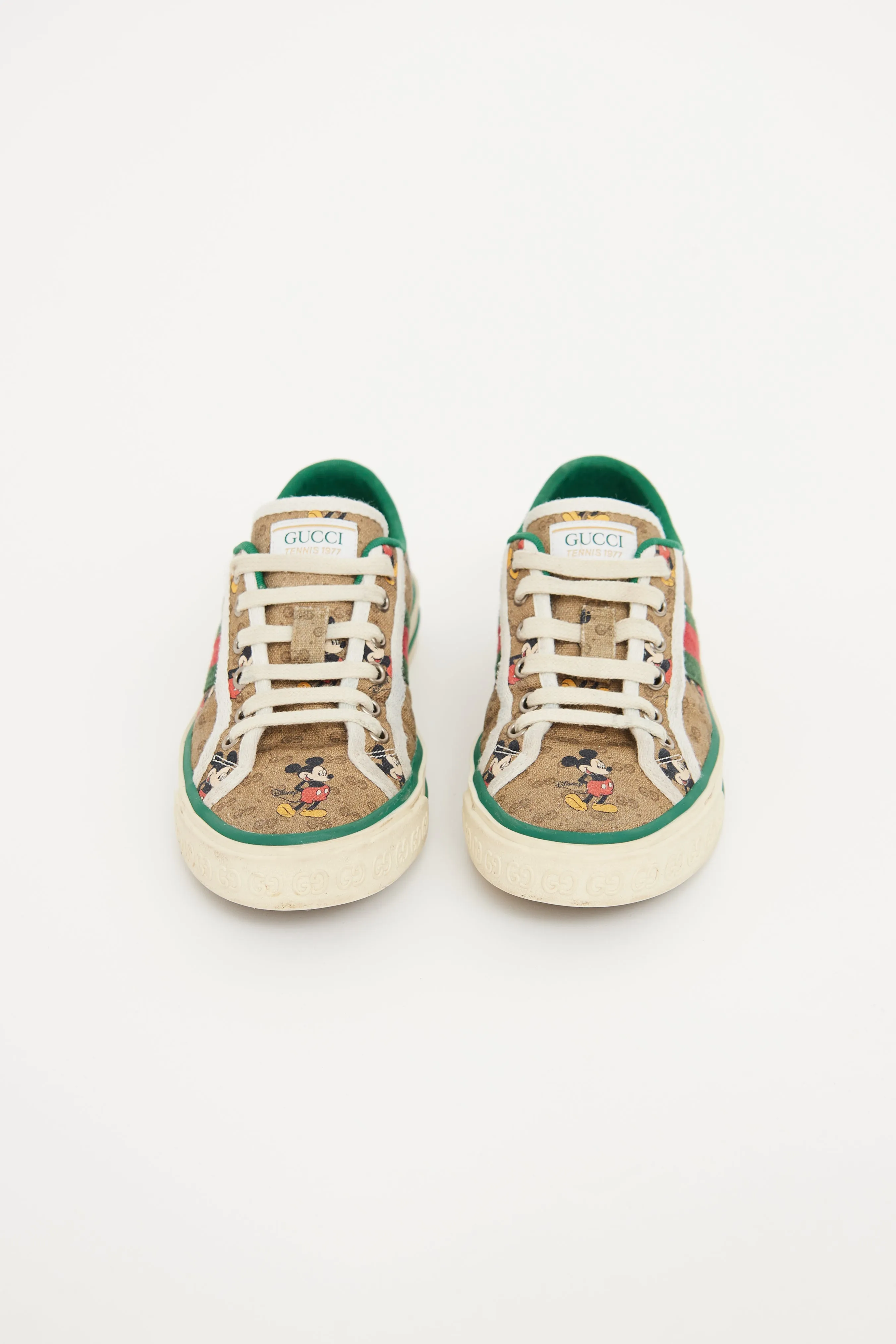 Beige Mickey Web Tennis 1977 Sneaker