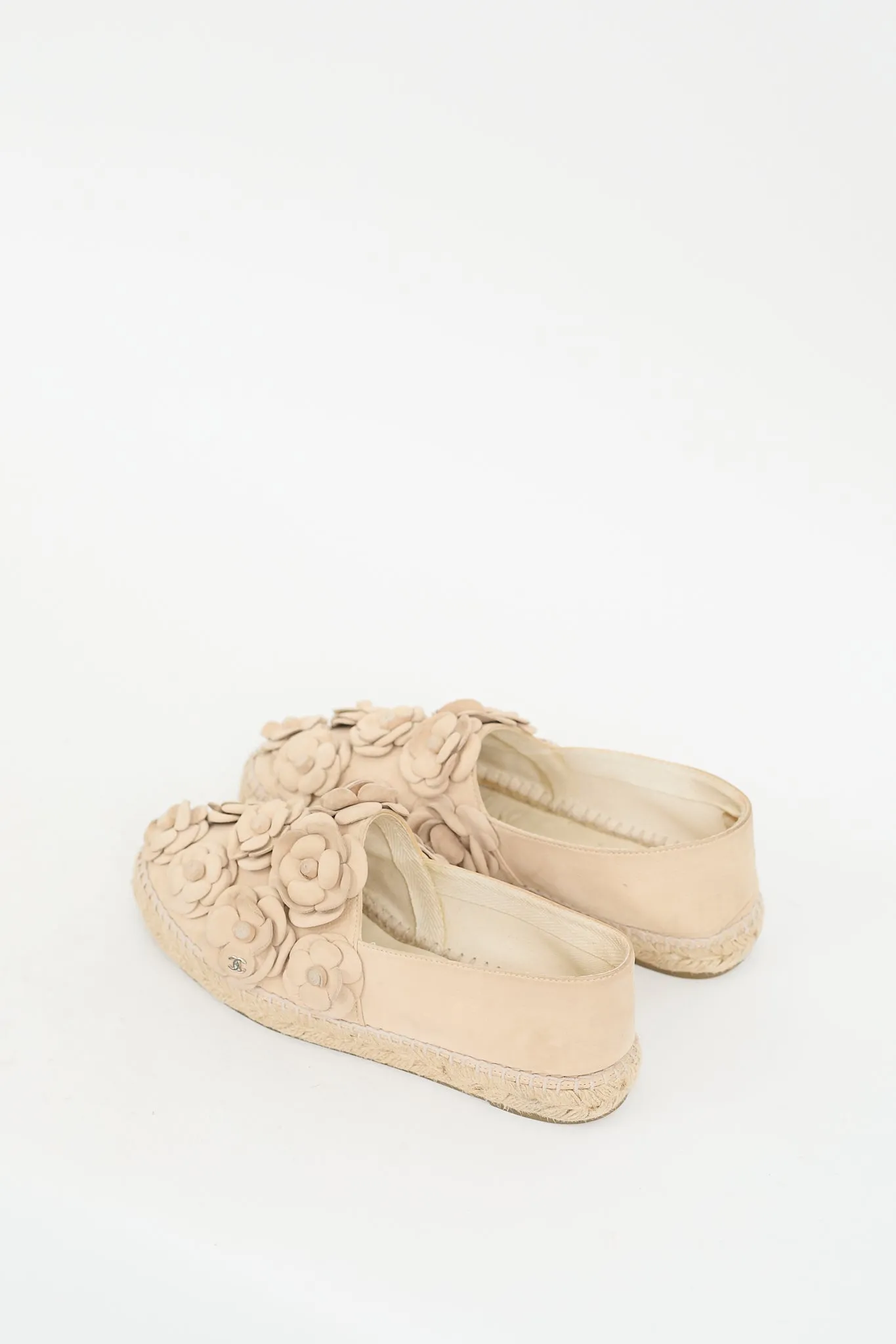 Beige Suede Camellia CC Espadrille Sneaker