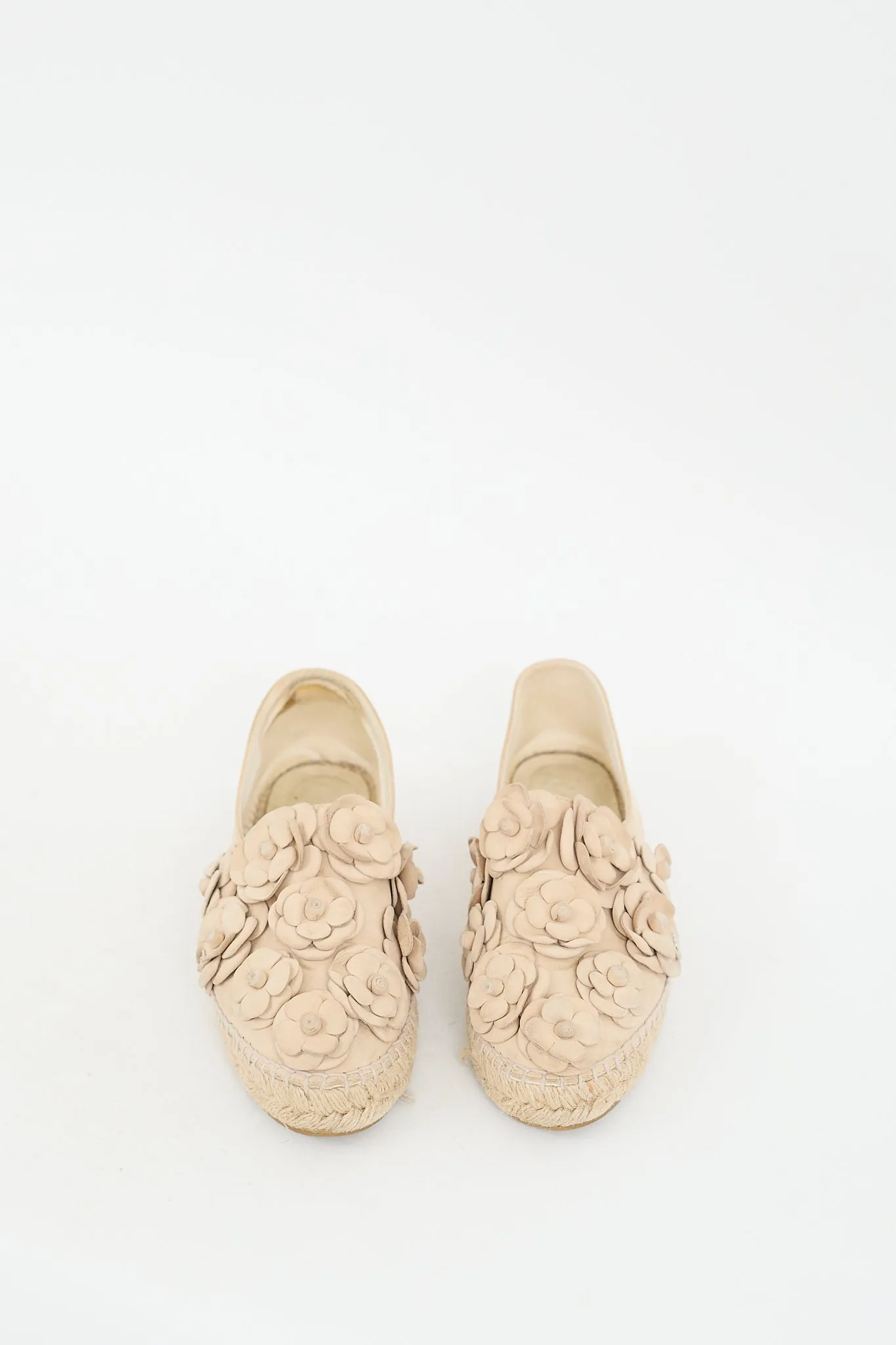 Beige Suede Camellia CC Espadrille Sneaker