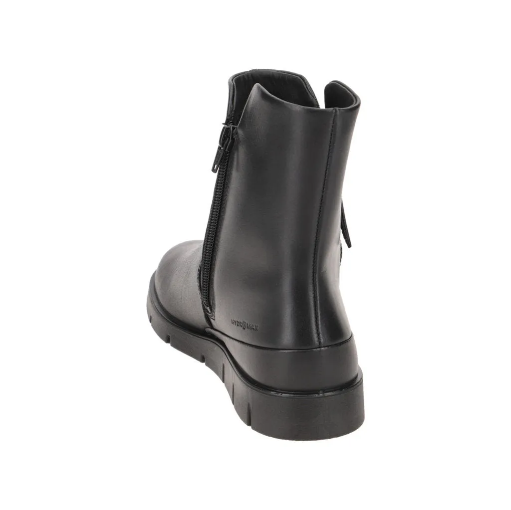 Bella Full Grain Leather Women's Zip Up Ankle Boots