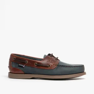 BERMUDA G2 Mens Nubuck Leather Boat Shoes Navy/Seahorse