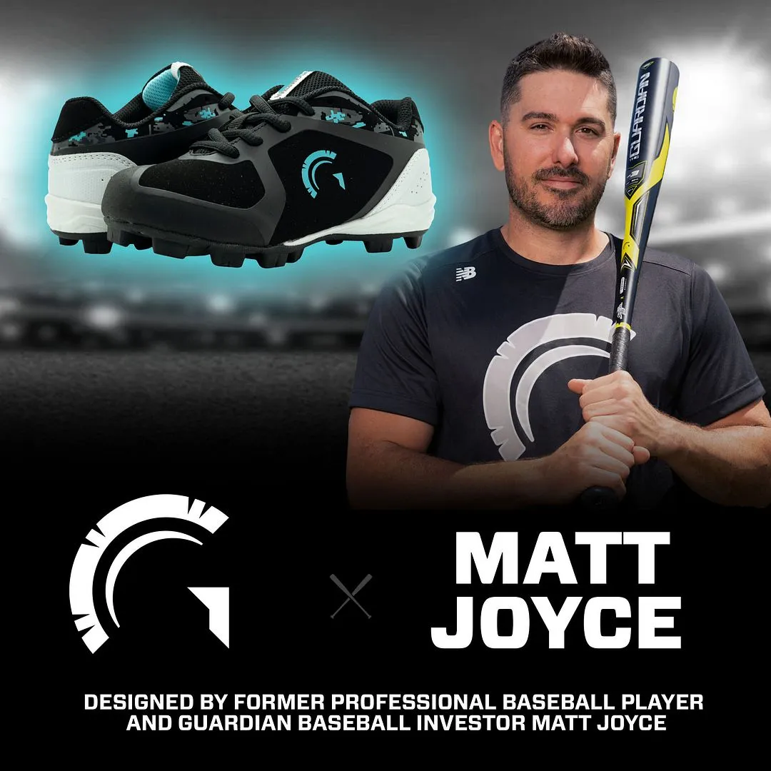 Blaze Youth Low Top Rubber Molded Baseball and Softball Cleats (Black/Tiffany Mint)