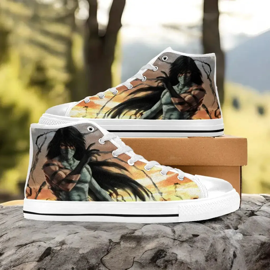 Bleach Mugetsu Ichigo Final Getsuga Tenshou Shoes High Top Sneakers for Kids and Adults
