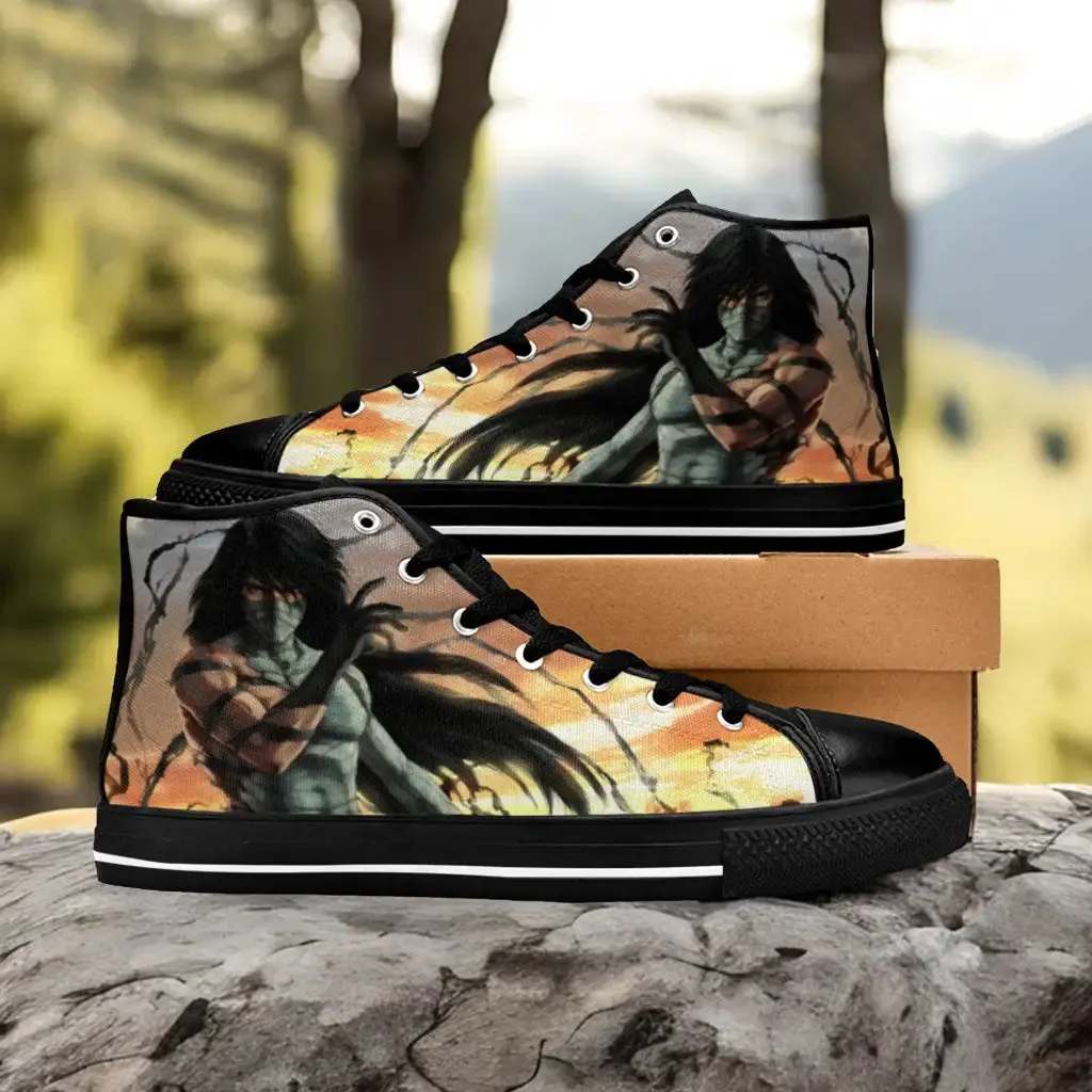 Bleach Mugetsu Ichigo Final Getsuga Tenshou Shoes High Top Sneakers for Kids and Adults