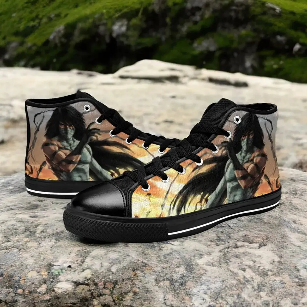 Bleach Mugetsu Ichigo Final Getsuga Tenshou Shoes High Top Sneakers for Kids and Adults