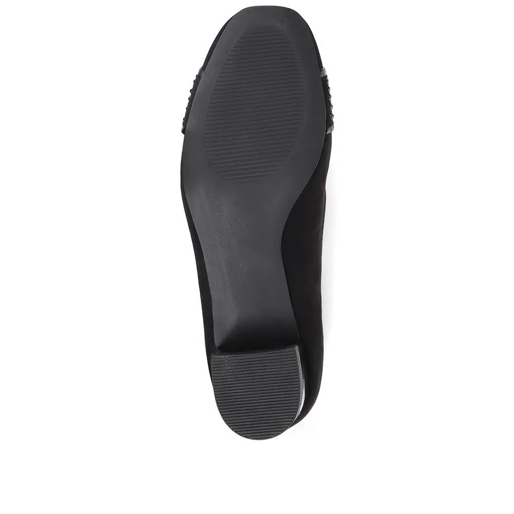 Block Heeled Court Shoes - PLAN36001 / 322 525