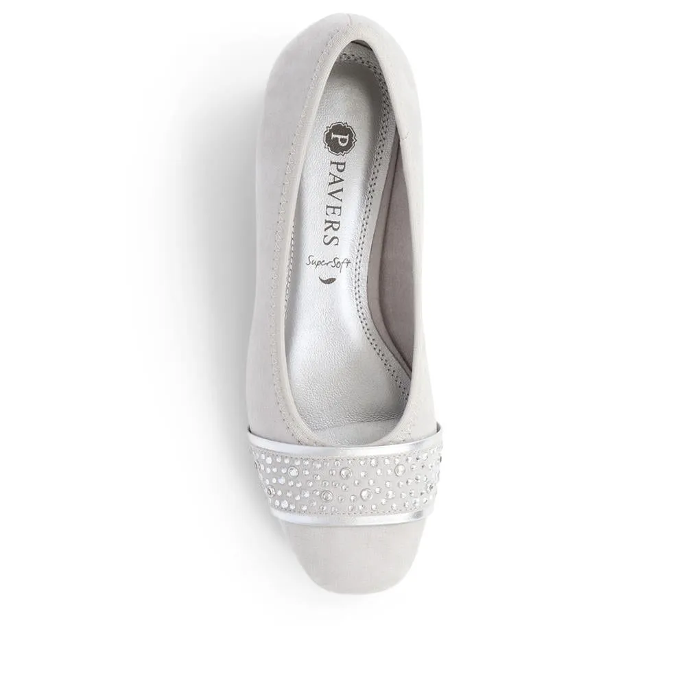 Block Heeled Court Shoes - PLAN36001 / 322 525