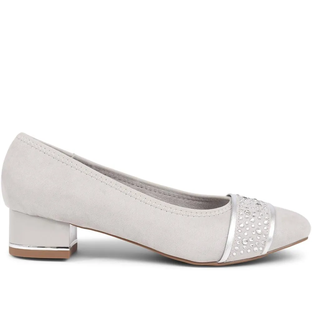 Block Heeled Court Shoes - PLAN36001 / 322 525