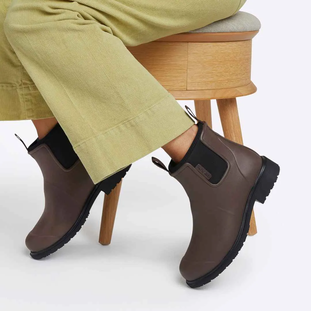 Bobbi Ankle Boot // Chocolate & Black