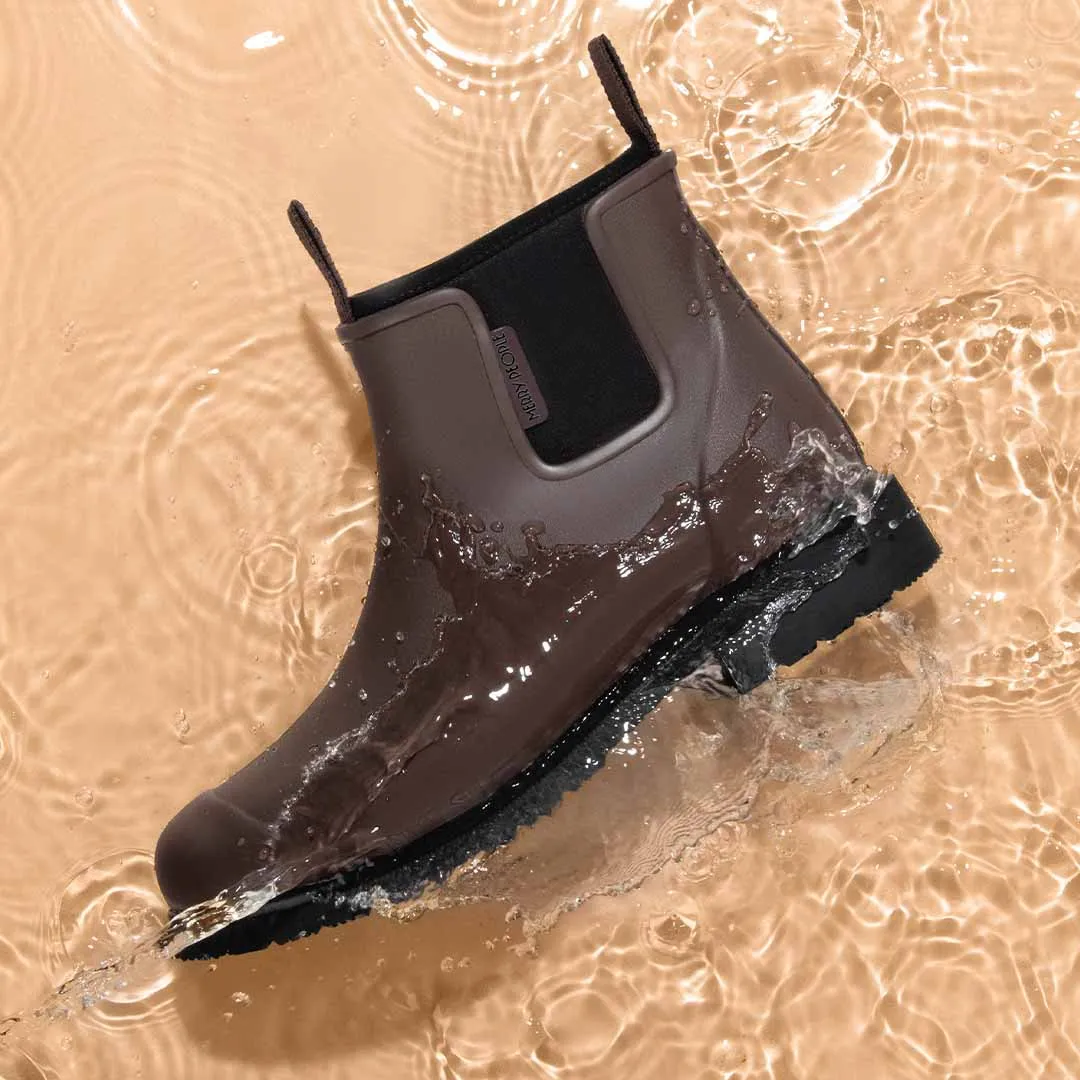 Bobbi Ankle Boot // Chocolate & Black