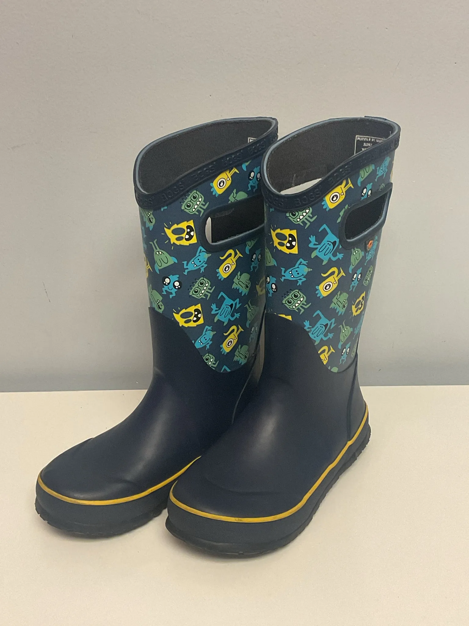 Bogs Child Shoe Size 1 Blue & Yellow Boots