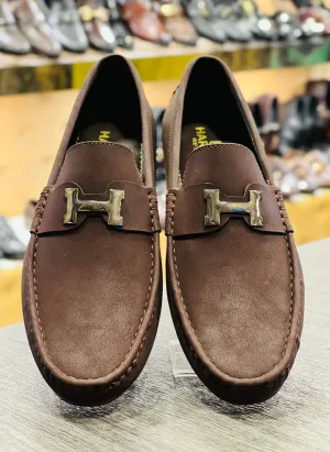 BROWN H LOAFERS