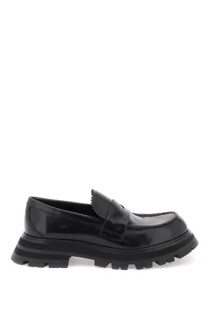 brushed leather wander loafers 666328 WIDU0 BLACK