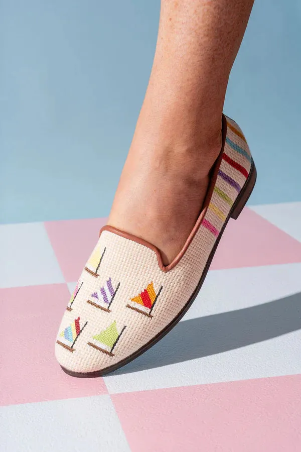 BY PAIGE - NEEDLEPOINT LOAFER IN FLEET