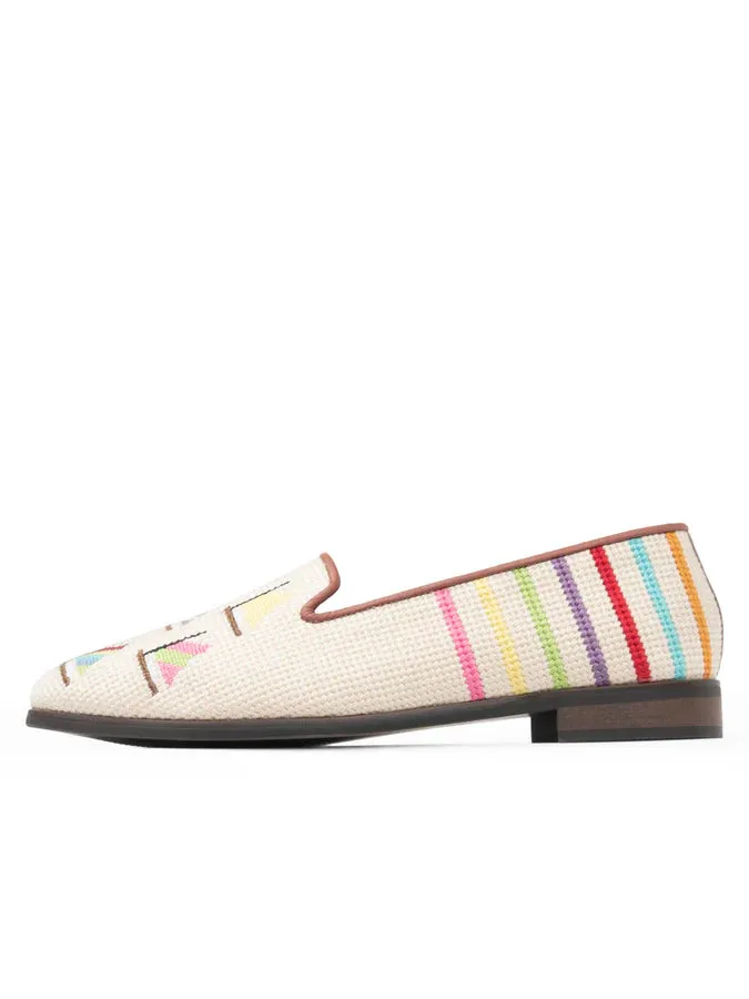 BY PAIGE - NEEDLEPOINT LOAFER IN FLEET