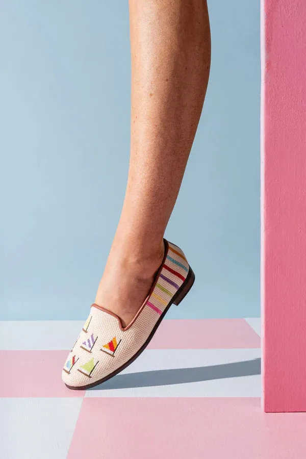 BY PAIGE - NEEDLEPOINT LOAFER IN FLEET