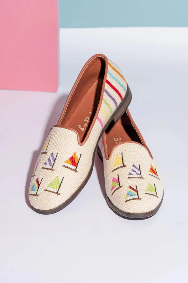 BY PAIGE - NEEDLEPOINT LOAFER IN FLEET