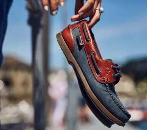 Chatham Bermuda Lady G2 Boat Shoe Navy