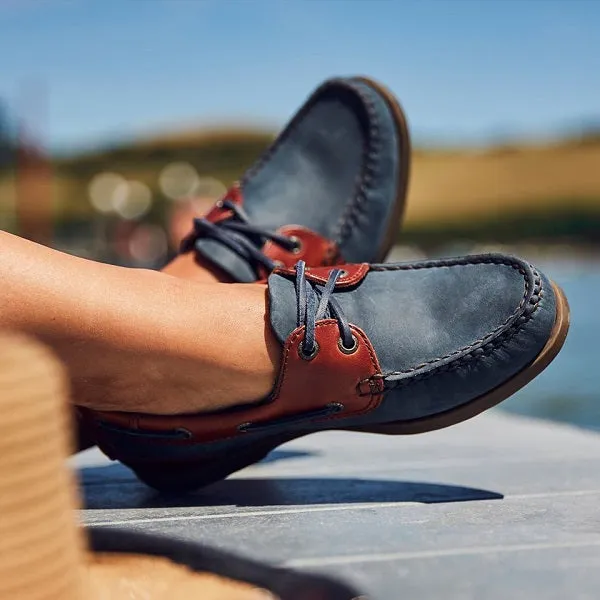 Chatham Bermuda Lady G2 Boat Shoe Navy