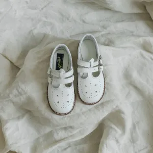 Claire T-Strap | White