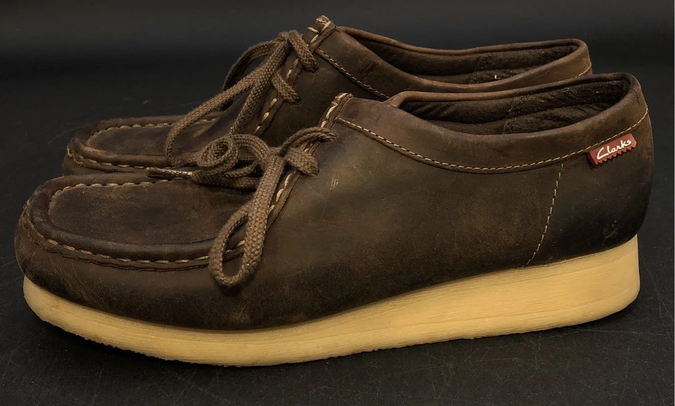 Clarks Women's Wallabee Brown Loafers - Size 8M