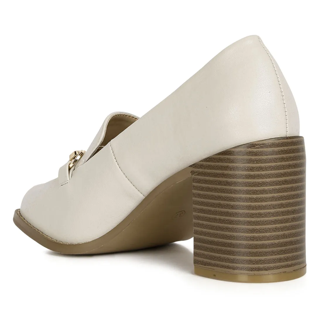 Classic Block Heel Loafers