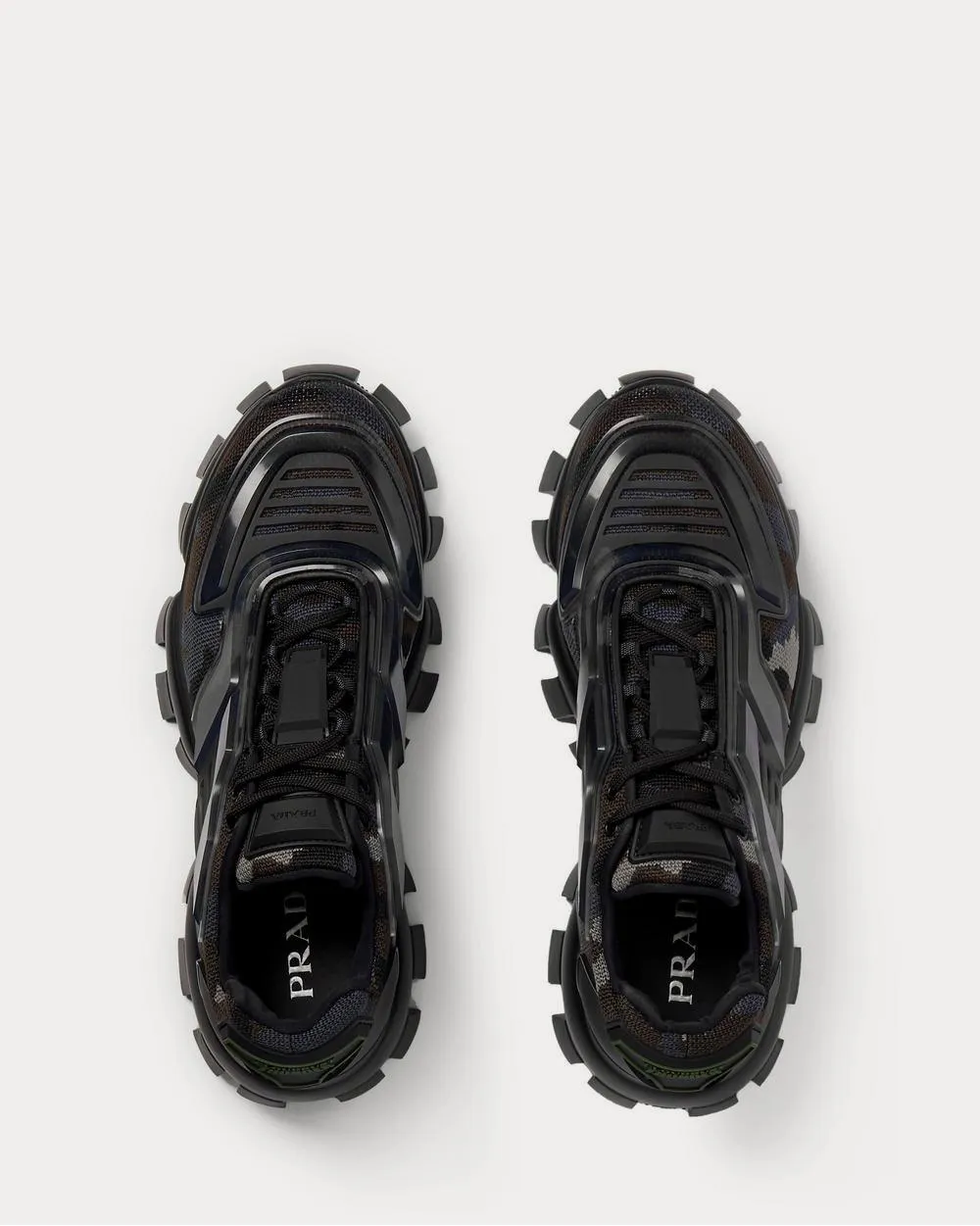 Cloudbust Thunder Rubber and Camouflage Mesh  Gray low top sneakers