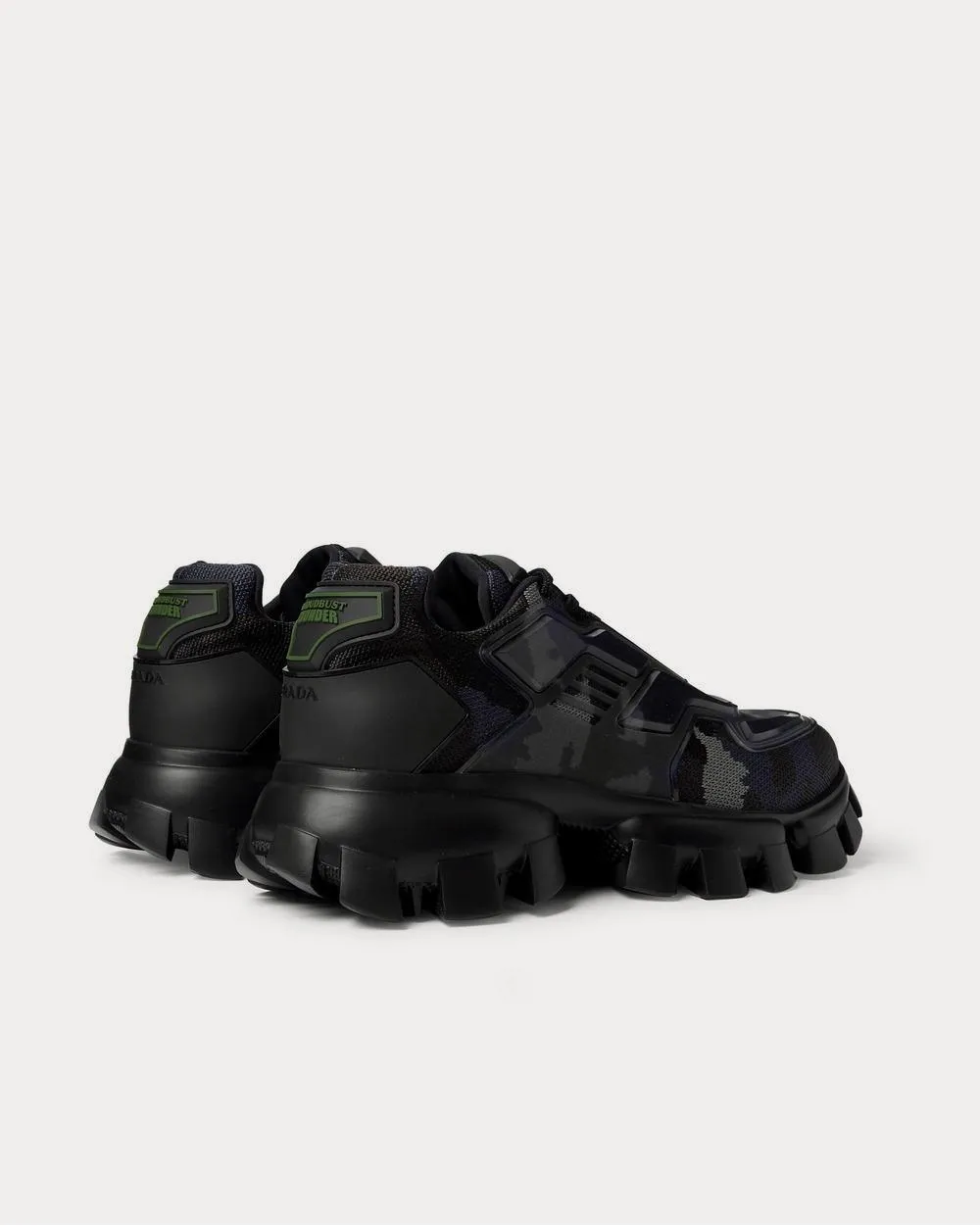 Cloudbust Thunder Rubber and Camouflage Mesh  Gray low top sneakers